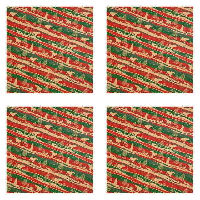 4PCS gold wrapping paper volleyball gift bags halloween tree