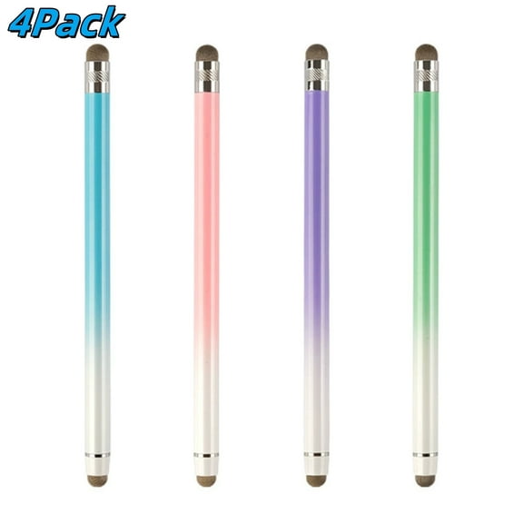 BEISHINK Touchpen, 4 units, suitable for iPhone iPad Android, Microsoft Surface, Silver, 4 units