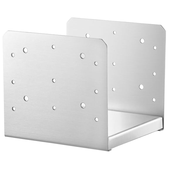 4PCs 8x8 Post Base Brackets, Corrosion-Resistant Stainless Steel Adjustable Post Anchor for Outdoor Decks, Pavilions, Handrails and Porch Supports