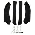 4PCs Front Bumper Chin Spoiler Glossy Black Style Universal Front