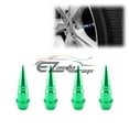 thumbnail image 1 of 4PCs Green Long Spike Wheel Rims Tire Valve Stem Caps Aluminum Thread TVC20, 1 of 4