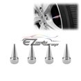 thumbnail image 1 of 4PCs Gunmetal Long Spike Wheel Rims Tire Valve Stem Caps Aluminum Thread TVC17, 1 of 4