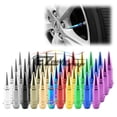 thumbnail image 1 of 4PCs Long Spike Valve Stem Caps Metal Thread Set For Wheel Tires TVC28, 1 of 6