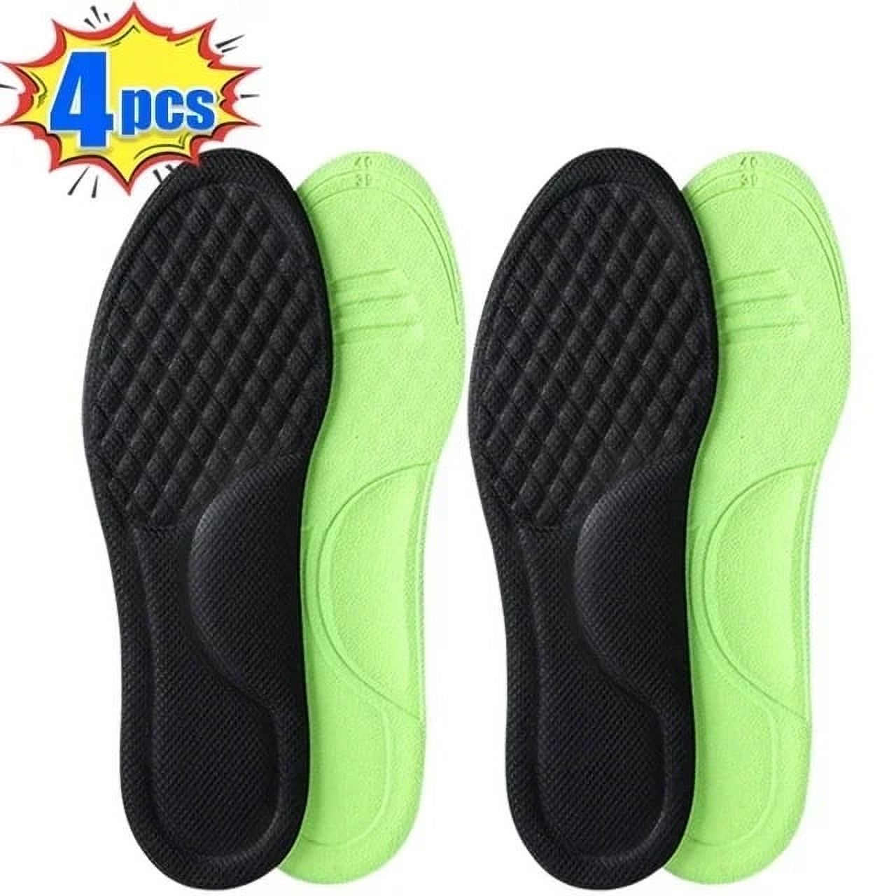 4PCs Nano memory foam insoles for shoes men women deodorant absorbsweat massage sport insole