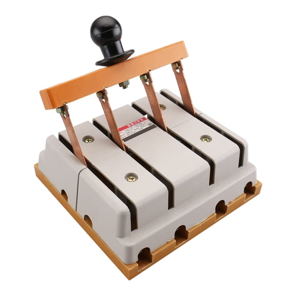 4PDT Electric Knife Switch 380V 100A Metal Contacts Insulated Handle