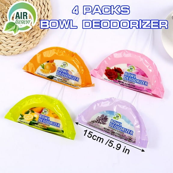4PIC Bowl Deodorizer Hanging Mount 2.5 Oz, Odor Eliminator For Clothes & Home, Freshener For Wardrobes & Cabinets, No Electricity Needed, Deodorizer