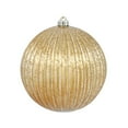 thumbnail image 1 of 4PK - 6" Mocha Mercury Pumpkin Ball Shatterproof Christmas Ornaments, 1 of 1