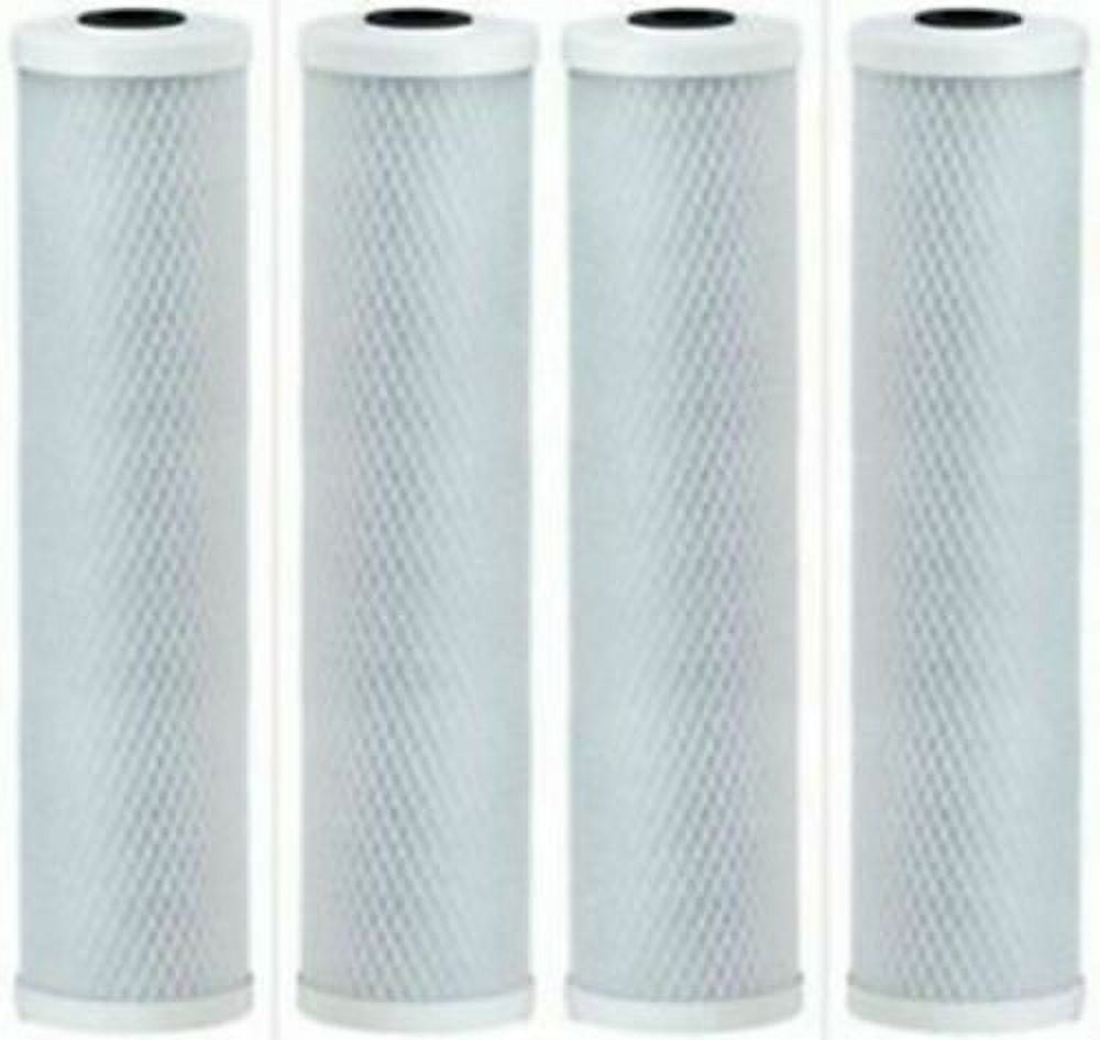 CFS 4PK- 9.875" x 2.5" Coconut Shell Carbon Block Water Filter for Whole house & RO