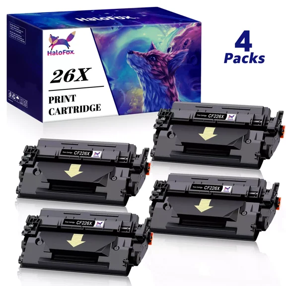 4PK CF226X 26X Toner Cartridge for LaserJet Pro MFP M426fdw M426fdn M426