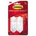 thumbnail image 1 of 4PK Command General Purpose Designer Hooks, Medium, 3 lb Cap, White, 2 Hooks and 4 Strips/Pack, 1 of 1
