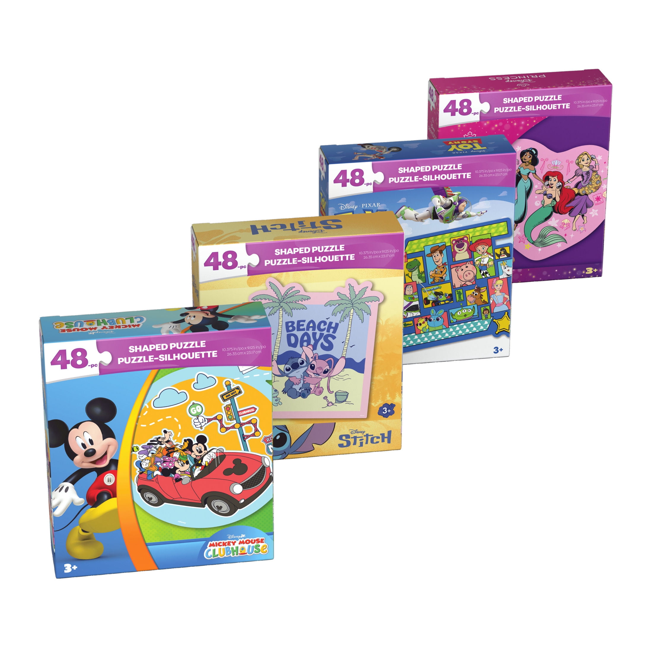 Disney Puzzles 4-Pack, 48 Pieces, Ages 3 and Up - Walmart.com