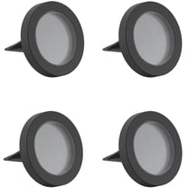 Mainstays Solar Powered Black Landscape Disc Lights with Color Holding LED, 20 Lumens (4 Count)