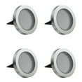 thumbnail image 1 of Mainstays Solar Powered Stainless Steel Landscape Disc Lights with Color Holding LED, 20 Lumens (4 Count), 1 of 7