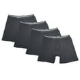 thumbnail image 1 of 4PK Mens Performance Boxer Briefs Breathable Comfort Waistband Underwear Shorts, 1 of 4