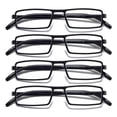 thumbnail image 1 of 4PK Mens Womens Unisex Unbreakable Reading Glasses Blue Light Blocking Readers, 1 of 9