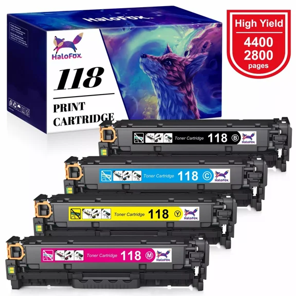 4PK Toner Cartridge 118 CRG118 2662B002AA For ImageClass MF8580cdw Printer