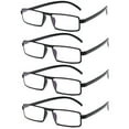 thumbnail image 1 of 4PK Unisex Unbreakable Lightweight Reading Glasses Blue Light Blocking Readers, 1 of 9