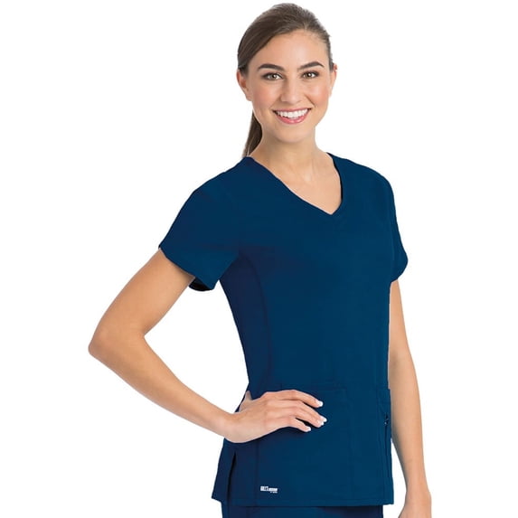 4PKT SOLID SIDE PANEL VNECK