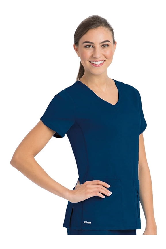 4PKT SOLID SIDE PANEL VNECK