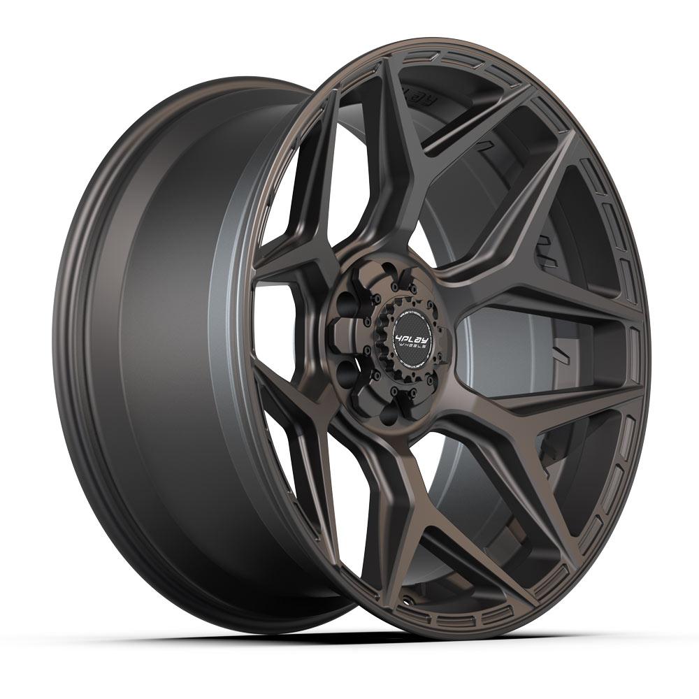 22 Inch Sticks Rim 4PLAY Wheels 4P06 22 Inch Rim Fits 6x135 & 6x139.7 22x10 Satin Black (1 ...