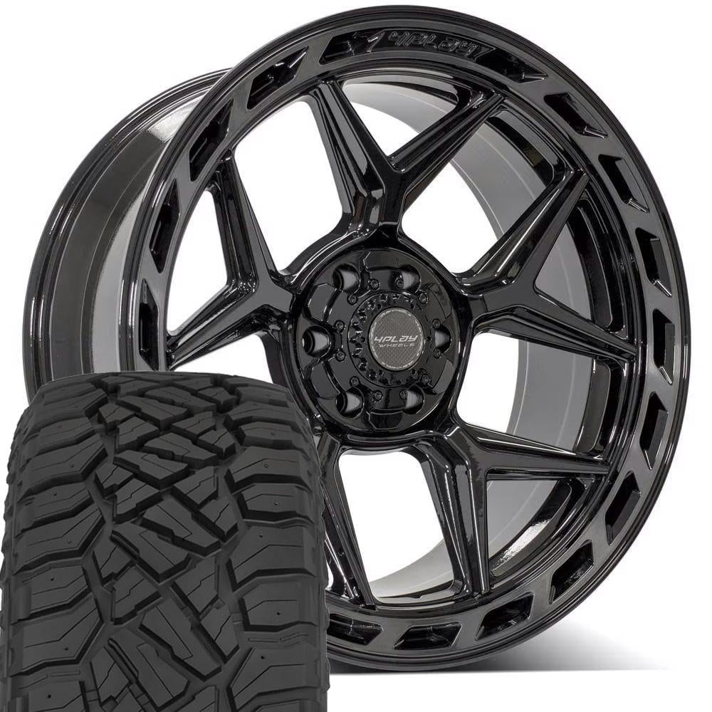 4PLAY Wheels 4P55 22 Inch Rims and Tires Fit 6x135 & 6x139.7 22x10 ...