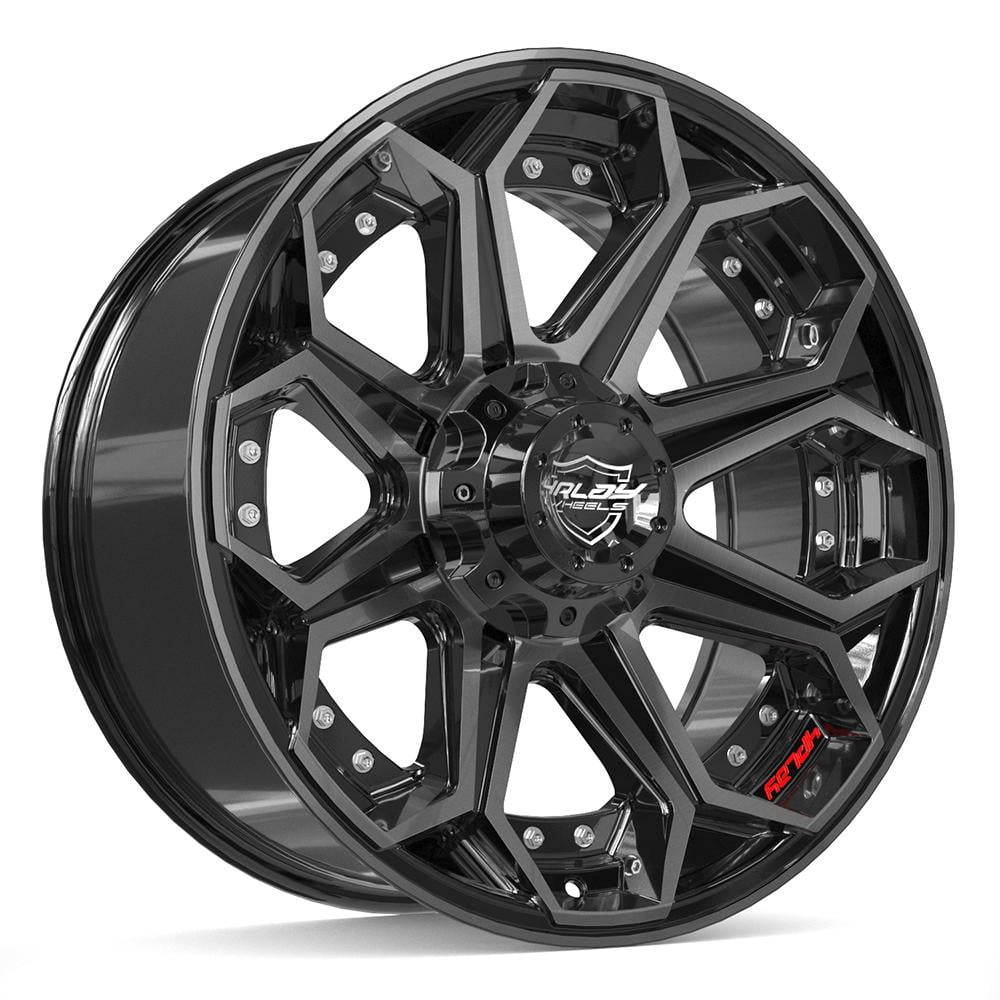 4PLAY Wheels 4P80 20 Inch Rims Fit 5x127 & 5x139.7 20x9 Gloss Black ...