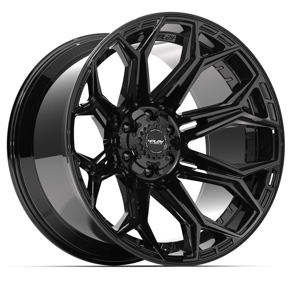 22 Inch Sticks Rim 4PLAY Wheels 4P83 22 Inch Rim Fits 6x135 & 6x139.7 22x12 Gloss Black (1 ...