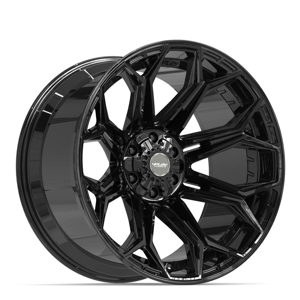 4PLAY Rims 22x12 Gloss Black Set (4) 4P83 ET-44 fits 6 Lug - Walmart.com