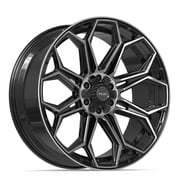 Set4 4PLAY Wheels 4P83 24x10 Gloss Black Brushed Rims 6x135 & 6x139.7 18ET