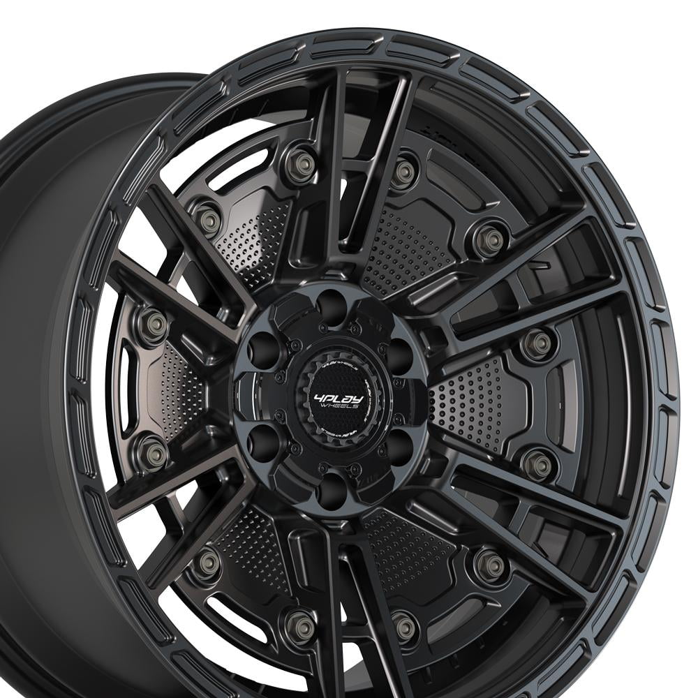 4PLAY Wheels 4PS01 20 Inch Rims Fit 6x135 & 6x139.7 20x9 Satin Black ...