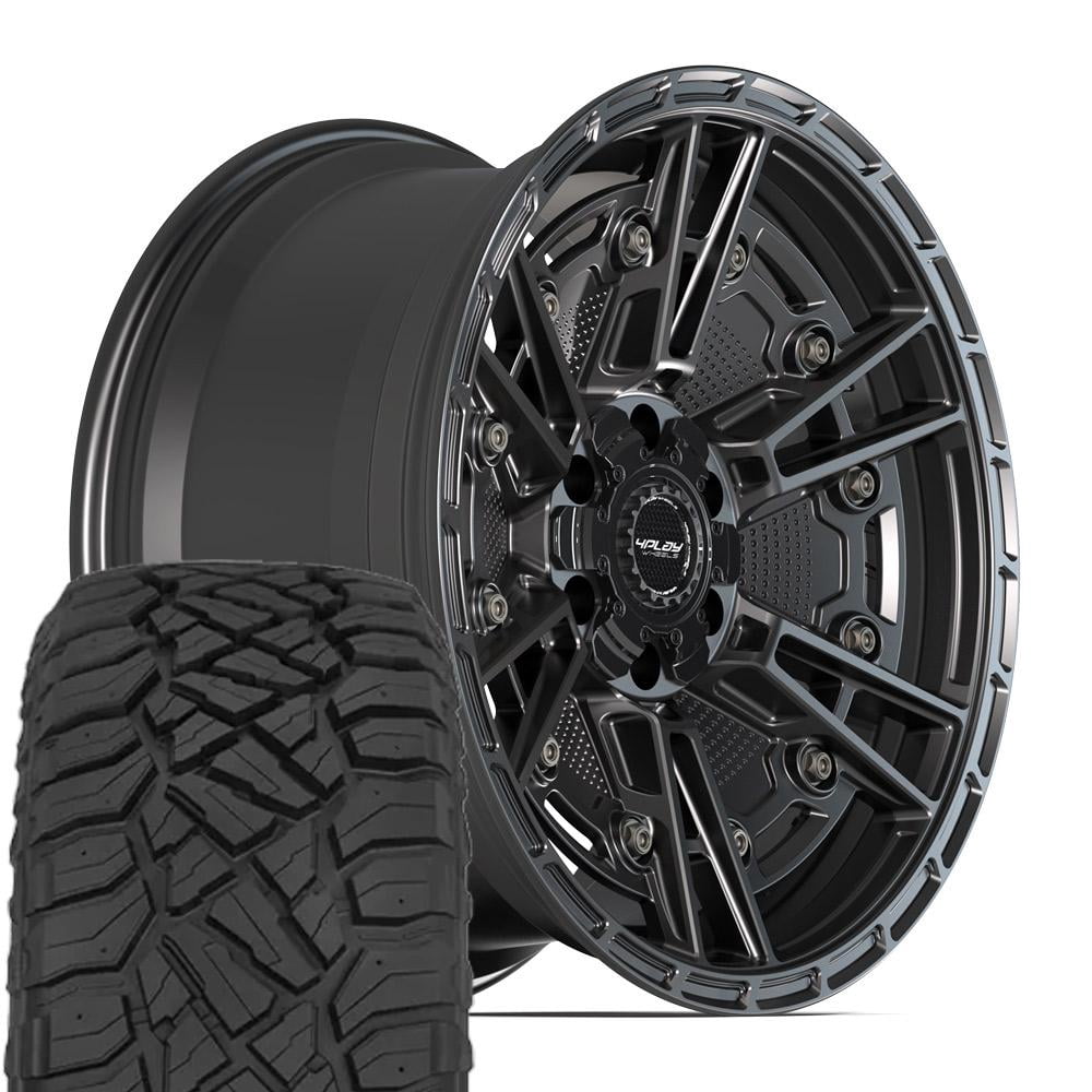4PLAY Wheels 4PS01 20 Inch Rims and Tires Fit 6x135 & 6x139.7 20x9 ...