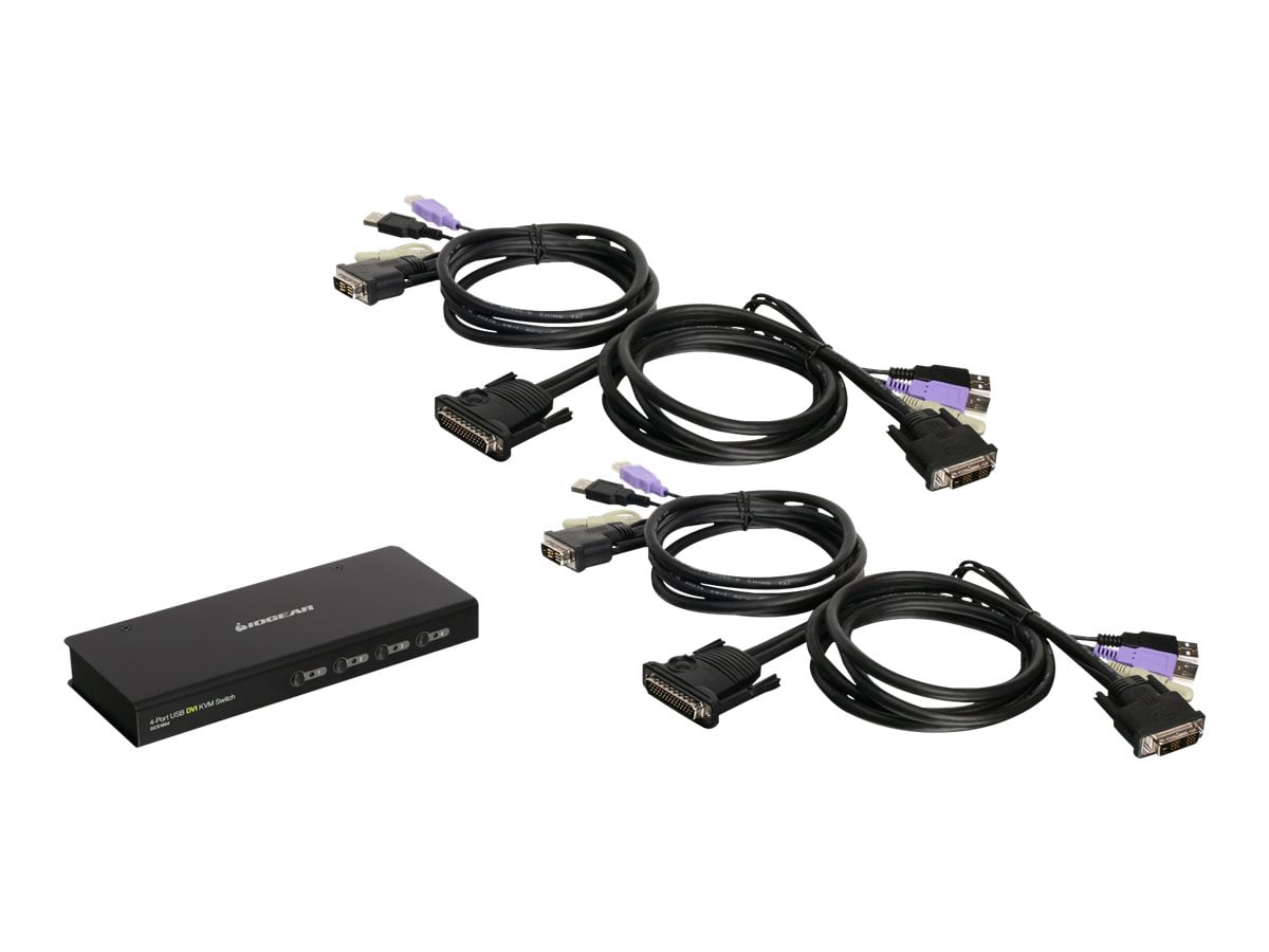 4PORT USB DVI KVM SWITCH ACCESS UP TO FOUR COMPUTERS