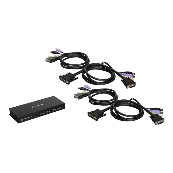 4PORT USB DVI KVM SWITCH ACCESS UP TO FOUR COMPUTERS
