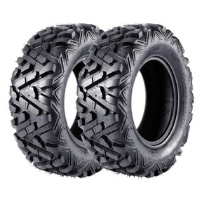 4PR 19x7-8 ATV UTV RC All-Terrain Tubeless Tires Set of 2 – Durable Off-Road, Mud, Trail – Directional Step – For Remote Control Cars, Replacement Wheels – Specs: 19x7-8 4PR QD518