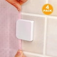 thumbnail image 1 of 4PSC Shower Splash Clips Windproof Splash Curtain Clips Self Adhesive Shower Curtain Clips Shower Protect Guard Clips Self-Adhesive Anti-Splash Shower Curtain Clips Stop Water Leaking, 1 of 6