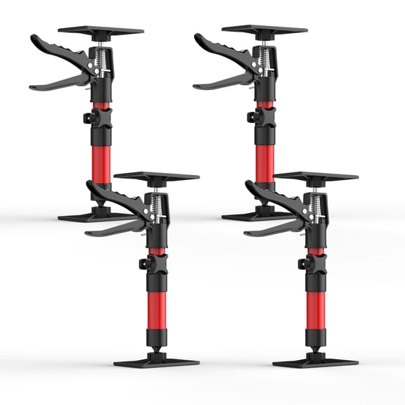 4Pack 11.8''-23.2'' Adjustable Telescopic Support Rods Tools, Home Improvement Tool, Supports Up to 176 LBS, Non-Slip Design for Cabinets, Drywall, Stairs & Patios.