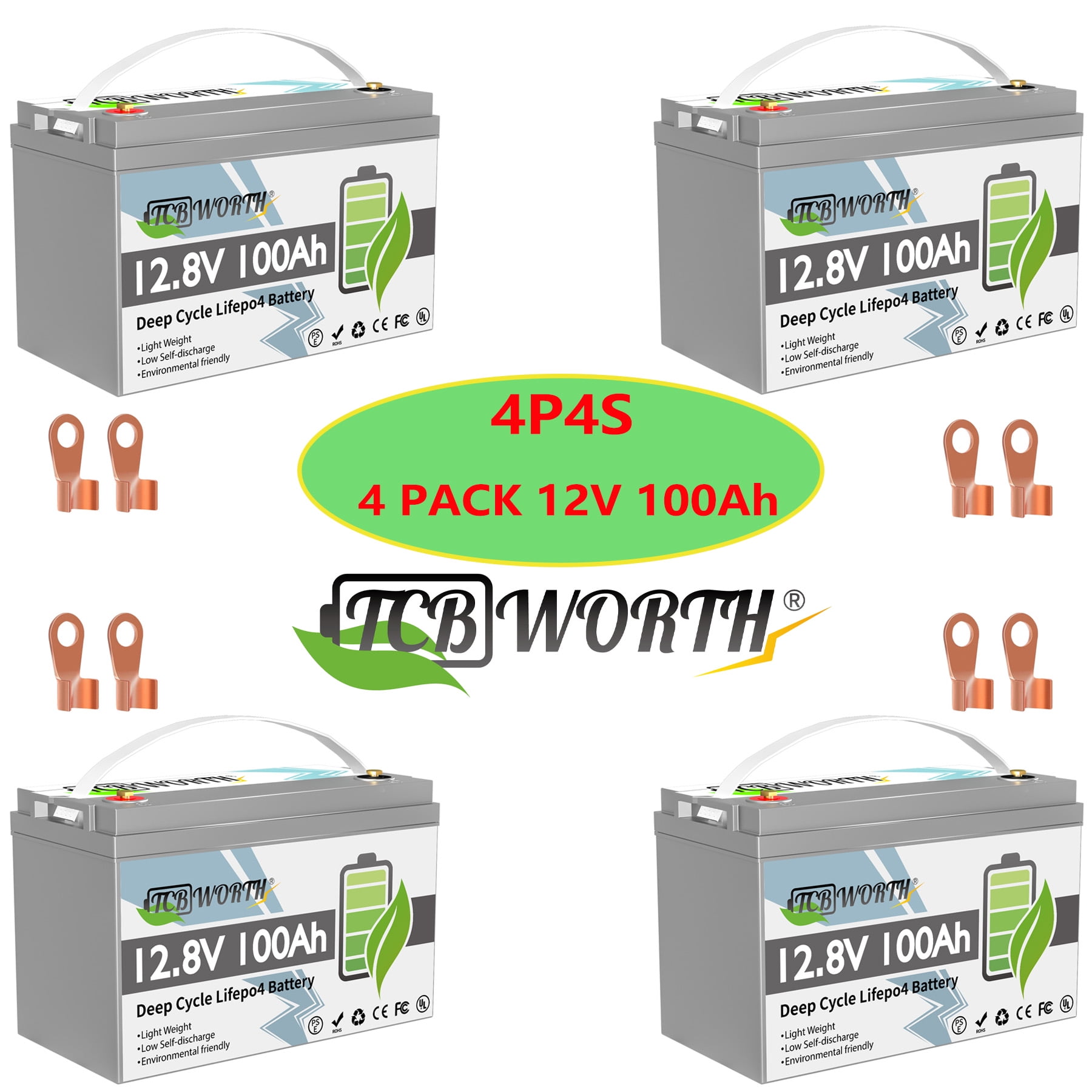 FEENCE 12V 100Ah LiFePO4 Lithium Batterie MINI - Bluetooth Fähig Für Wohnmobile & Solar