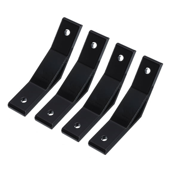 4Pack 135 Degree Angle Aluminum Profile Corner Brackets Joint Connectors for 3030 Series (Black)
