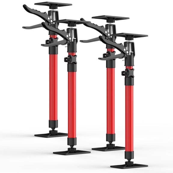 4Pack 19.68''-45.27'' Adjustable Telescopic Support Rods Tools, Home Improvement Tool, Supports Up to 176 LBS, Non-Slip Design for Cabinets, Drywall, Stairs & Patios.
