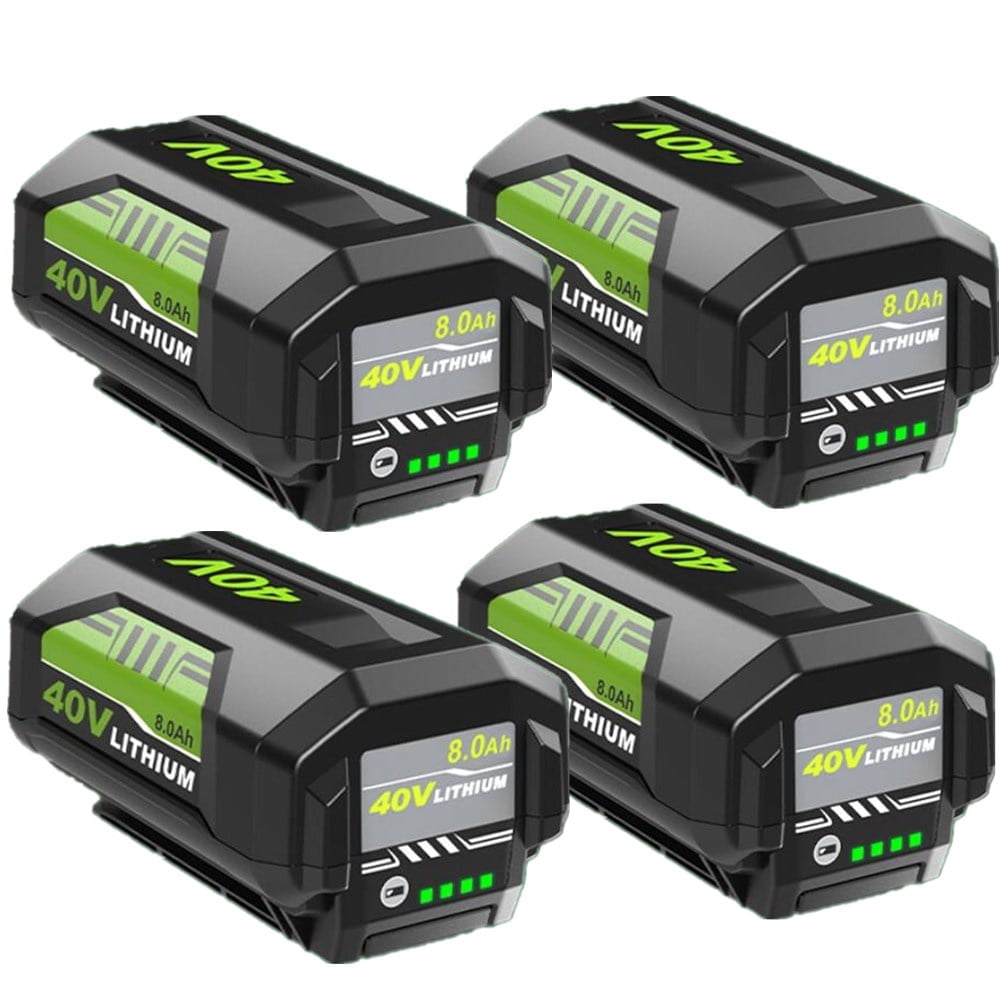 4Pack 40v 8.0Ah OP4026A Replacement for Ryobi 40V Battery Compatible with Ryobi 40 Volt Battery Lithium OP4015 OP4040 OP40201 OP4050A OP4015 OP40261 OP4030 OP40401 OP4060 Power Tools