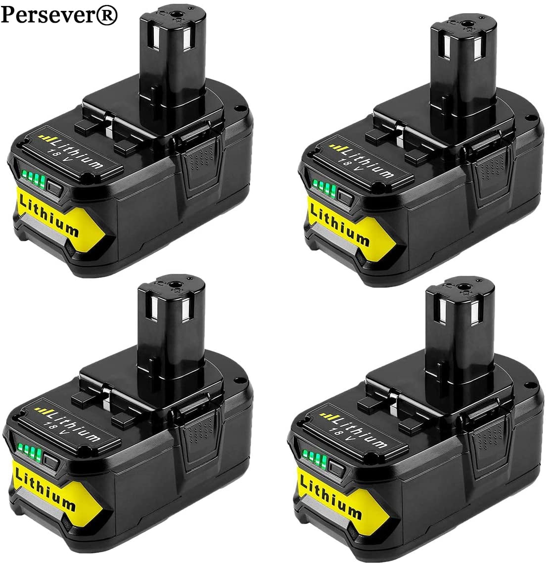 4Pack 5.0Ah For Ryobi One+ P108 18 Volt Li-ion Battery 18V P102 P103 P104 P105 P106 P108 P109
