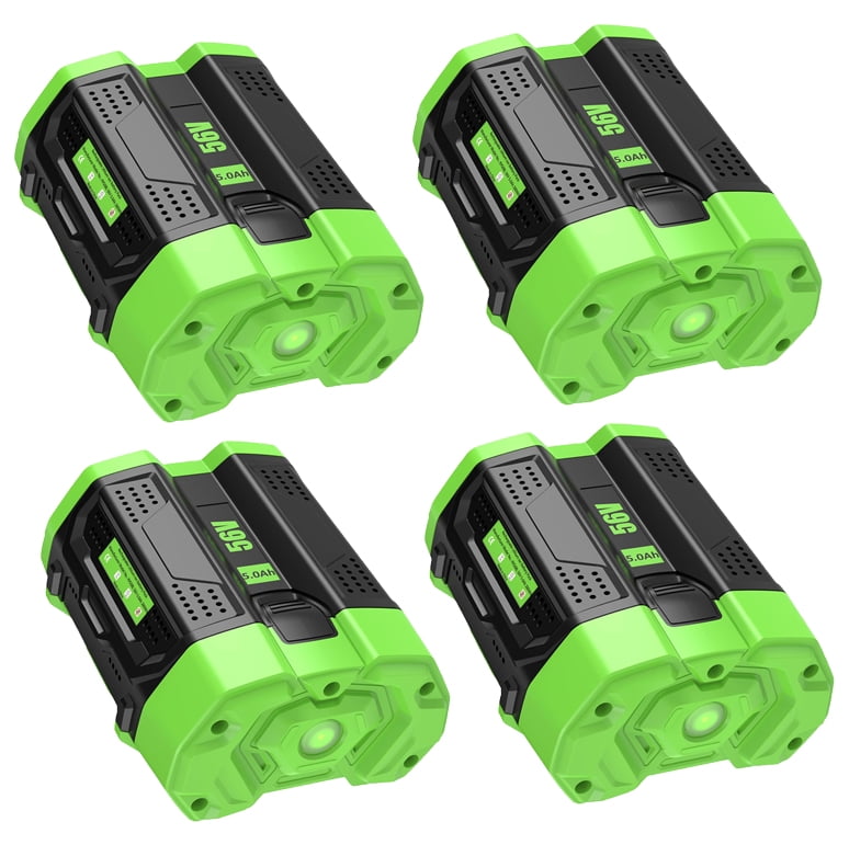 4Pack 5000mAh 56V Replacement Battery for EGO 56V Battery Lithium ion Compatible with EGO Battery 56Volt Cordless Tools