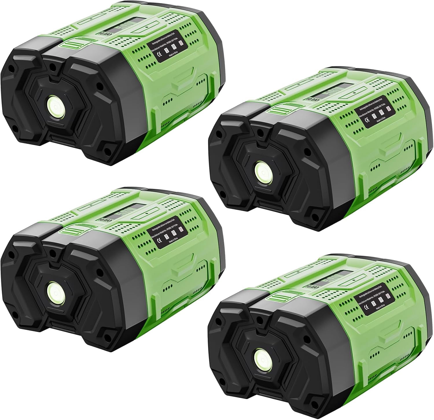 4Pack 56V Lithium-Ion 7.5Ah Replacement for EGO 56V Battery Compatible with EGO Batttery BA2800T BA2800 BA4200 BA1400 Compatible with 56 Volt EGO Power+ Cordless Tools and Chargers