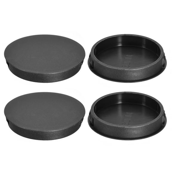 4Pack 60mm/2.36" Plastic Hole Plugs Panel Flush Type Knockout Locking Plugs, Black