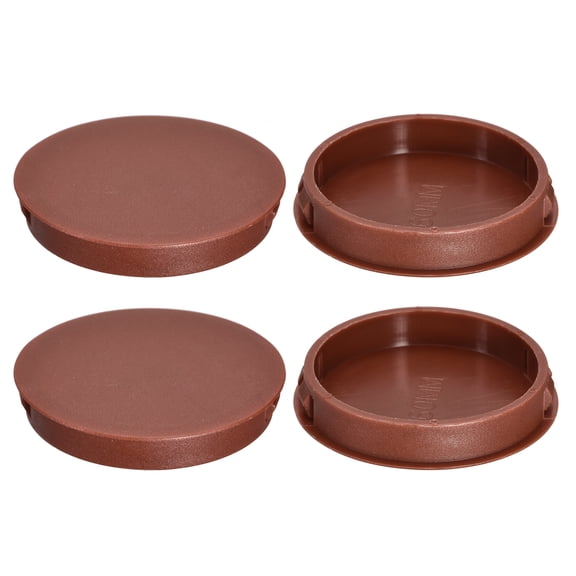 4Pack 60mm/2.36" Plastic Hole Plugs Panel Flush Type Knockout Locking Plugs, Red