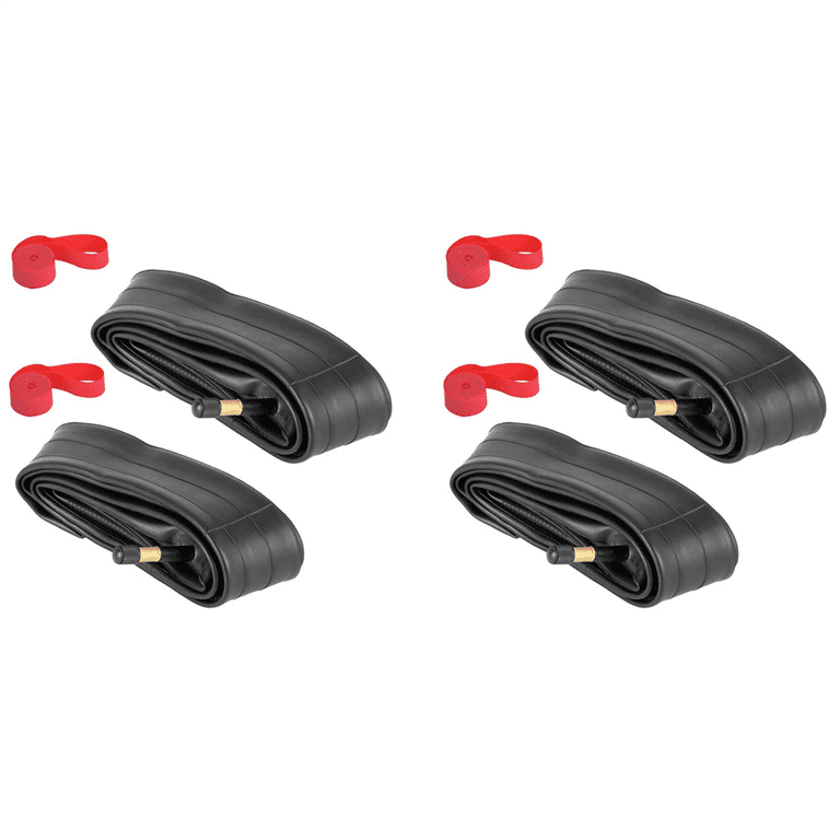 4Pack 700X35-43C Bike Inner Tube with Rim Strip Schrader Valve - Main Image