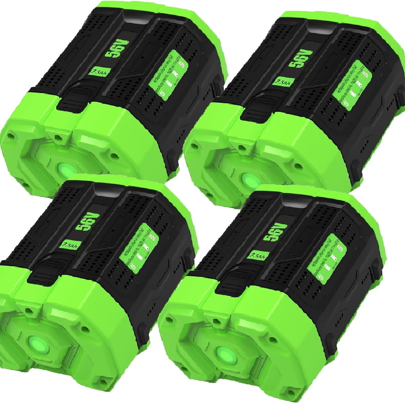 4Pack 7500mAh 56V BA4200 Batteries Replacement for EGO 56V Battery BA4200 BA4200T BA5600T BA1400T BA2800 Lithium ion Compatible with EGO Battery 56Volt Power Tools