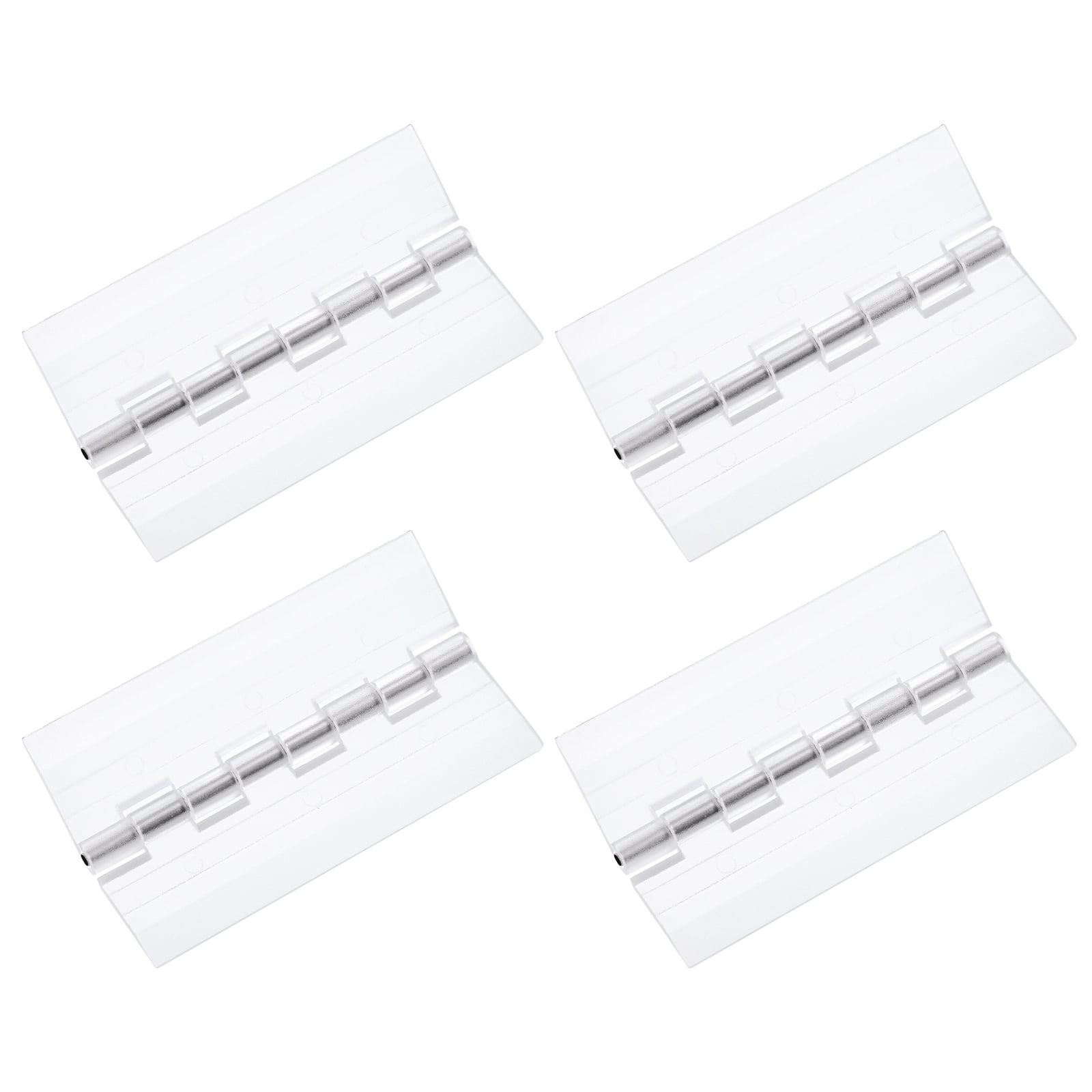4Pack 75x45mm Acrylic Hinges Clear Folding Hinge with Metal Shaft ...
