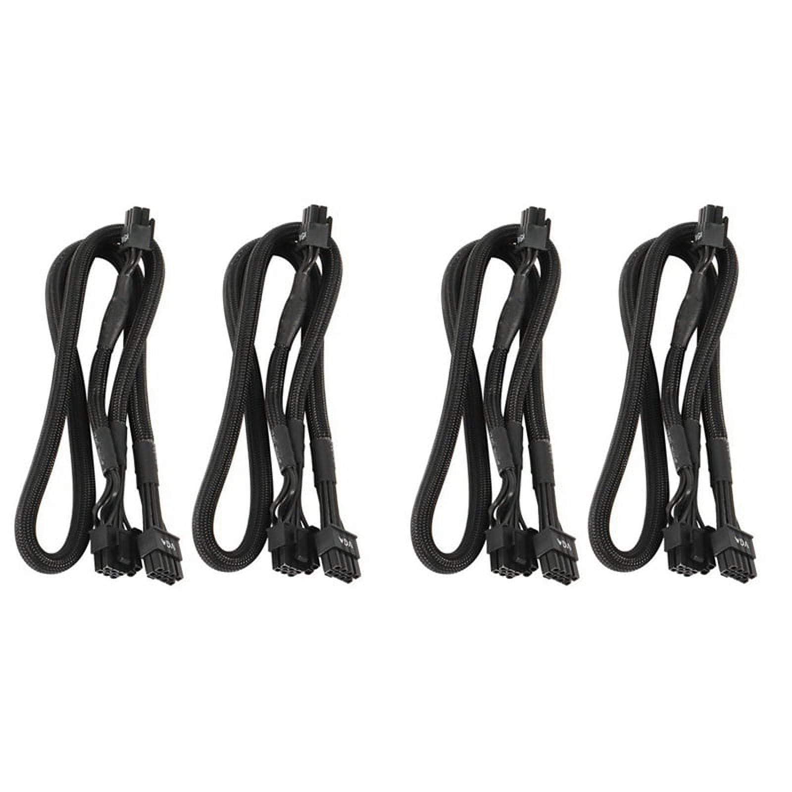 4Pack 8 PIN TO Dual 8 Pin 6 PIN PCIE VGA Power Supply Cable for ...