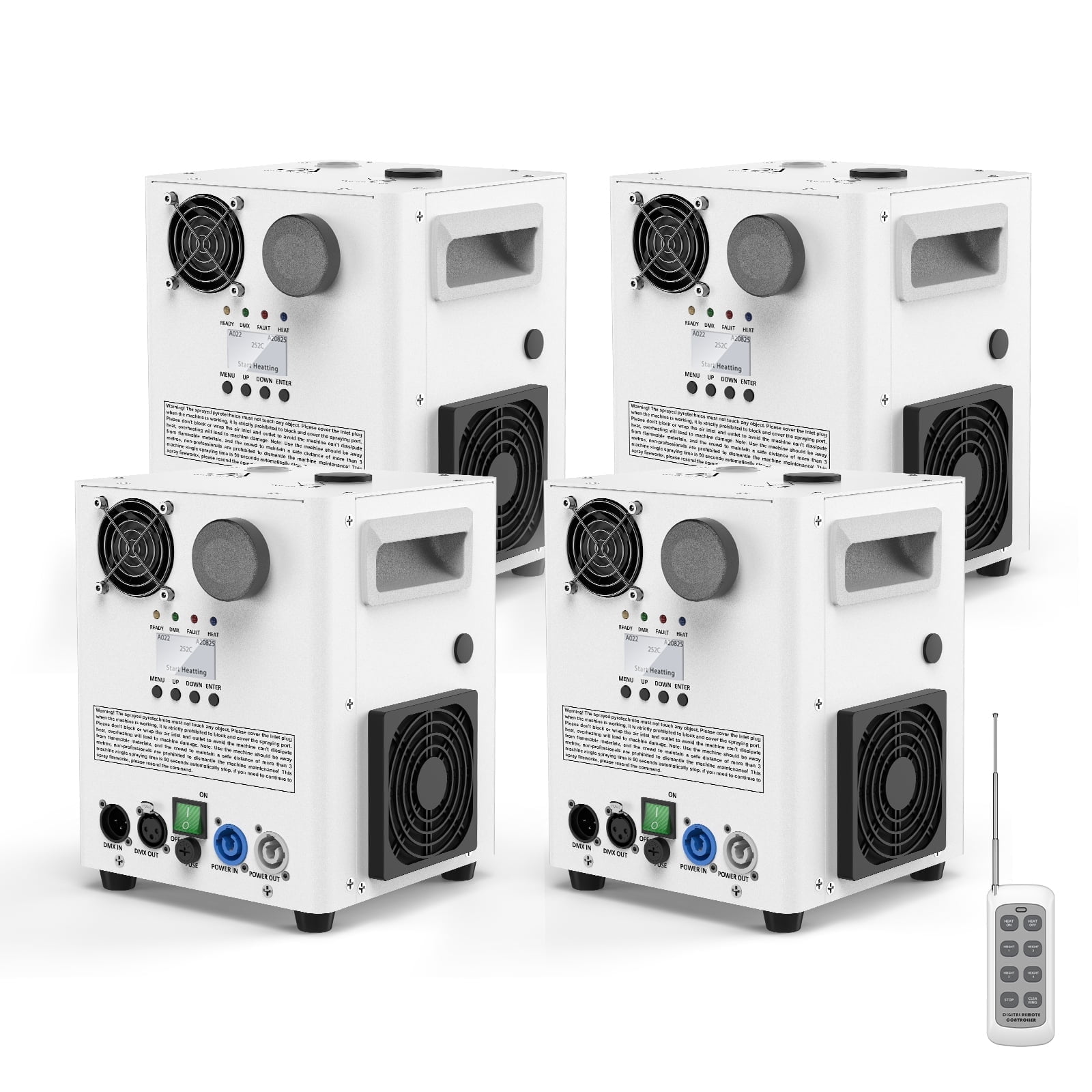 4Pack 800W Cold Spark Machine Spraying Electronic Flower Effect Machine ...
